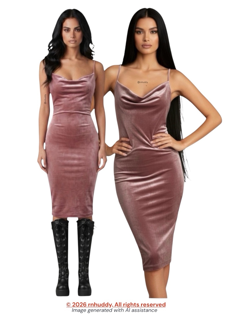 NWT Lulus XS mauve velvet midi dress